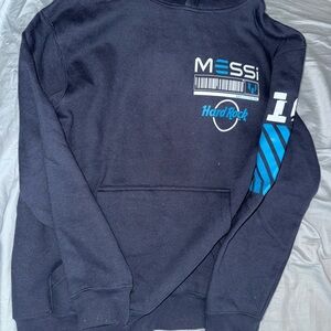 Hard Rock Cafe Lionel Messi Navy Hoodie
